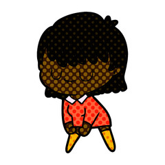 cartoon woman