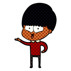 Fototapeta premium cartoon happy boy