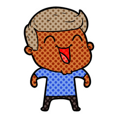 cartoon man laughing
