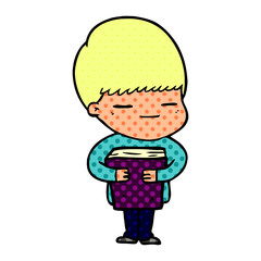 cartoon smug boy