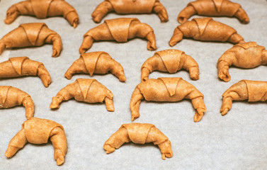 The bagels before baking