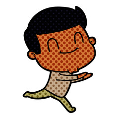 cartoon friendly man