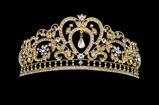 golden crown on a black background