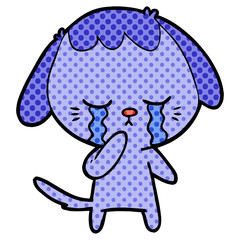 cartoon crying dog