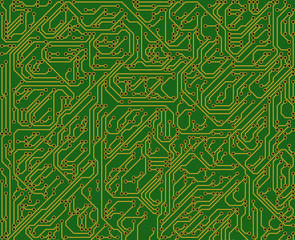A printed circuit board canvas (fake design but useful backdrop texture overlay).
