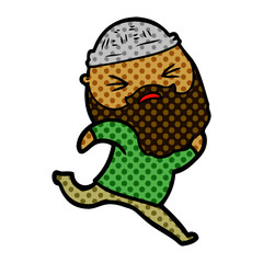 cartoon man with beard