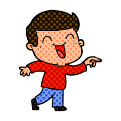 cartoon man laughing
