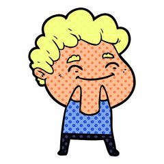 Obraz premium cartoon friendly man