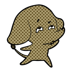 cartoon elephant remembering