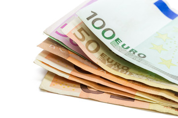 money isolated on white