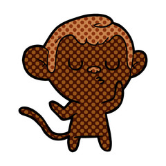 Obraz premium cartoon monkey