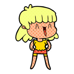 cartoon woman