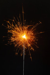 sparkler. christmas decoration.