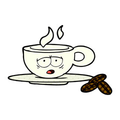 cartoon espresso mug