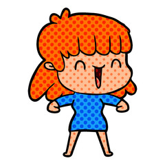 cartoon woman