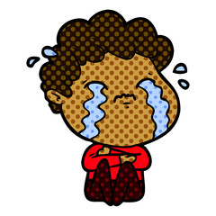 cartoon man crying