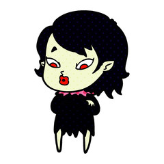 cute cartoon vampire girl