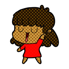 cartoon woman
