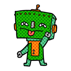 cartoon robot