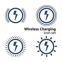 Wireless Charging Icon set