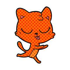 cartoon cat hissing