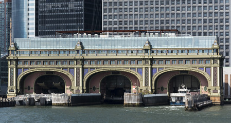 Battery Maritime Building from the water in New York City
