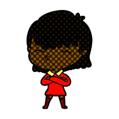 Obraz premium cartoon woman