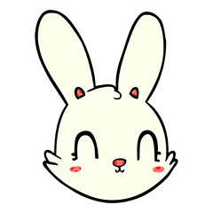 cartoon bunny face