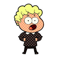 cartoon man gasping in surprise