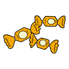 cartoon wrapped candy