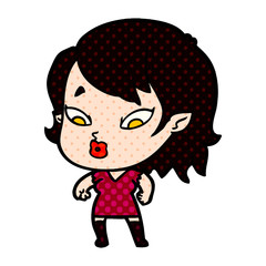 cute cartoon vampire girl