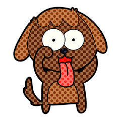 Obraz premium cute cartoon dog