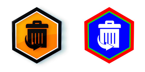 Ikona sześciobok 3D sześciokąt © vempireart