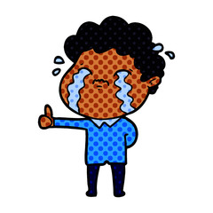 cartoon man crying