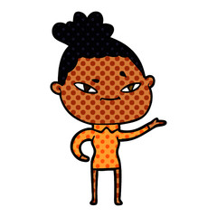 cartoon woman