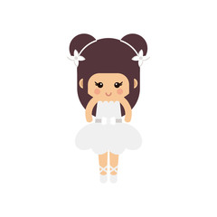 cartoon cute ballerina