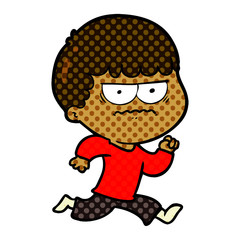 cartoon angry man