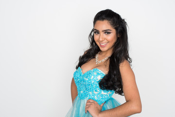 Naklejka premium Teen In Dance Dress