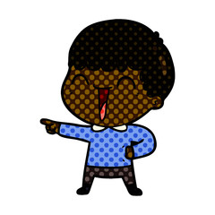 Fototapeta premium cartoon happy man