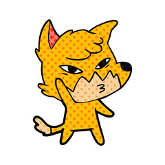 clever cartoon fox