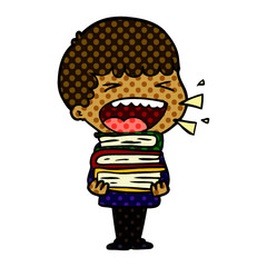 cartoon laughing man