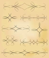 Vector set. Design elements and page decoration. EPS10 vector illustration