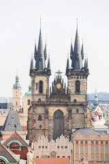 Fototapeta na wymiar Center of Prague, Czech Republic