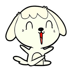 cute cartoon dog crying