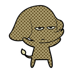 annoyed cartoon elephant
