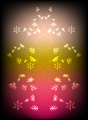 Abstract background with flowers. Eps10 vector illustration