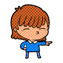 cartoon woman