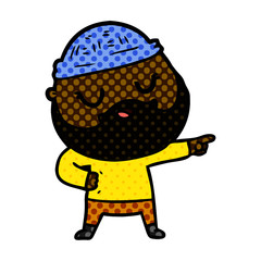 cartoon man with beard