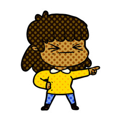 cartoon woman