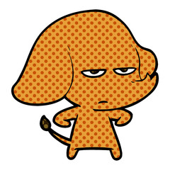 annoyed cartoon elephant